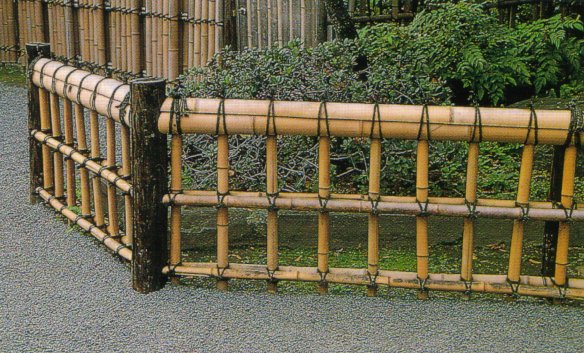 Build bamboo fences My Japanese garden
